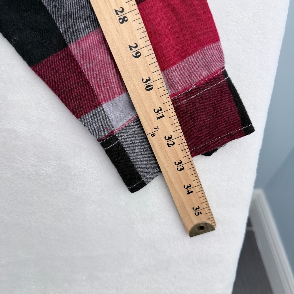 Eddie Bauer Flannel Shirt Mens XL Red Flannel Plaid Pocket Outdoor Button Down - Picture 6 of 9